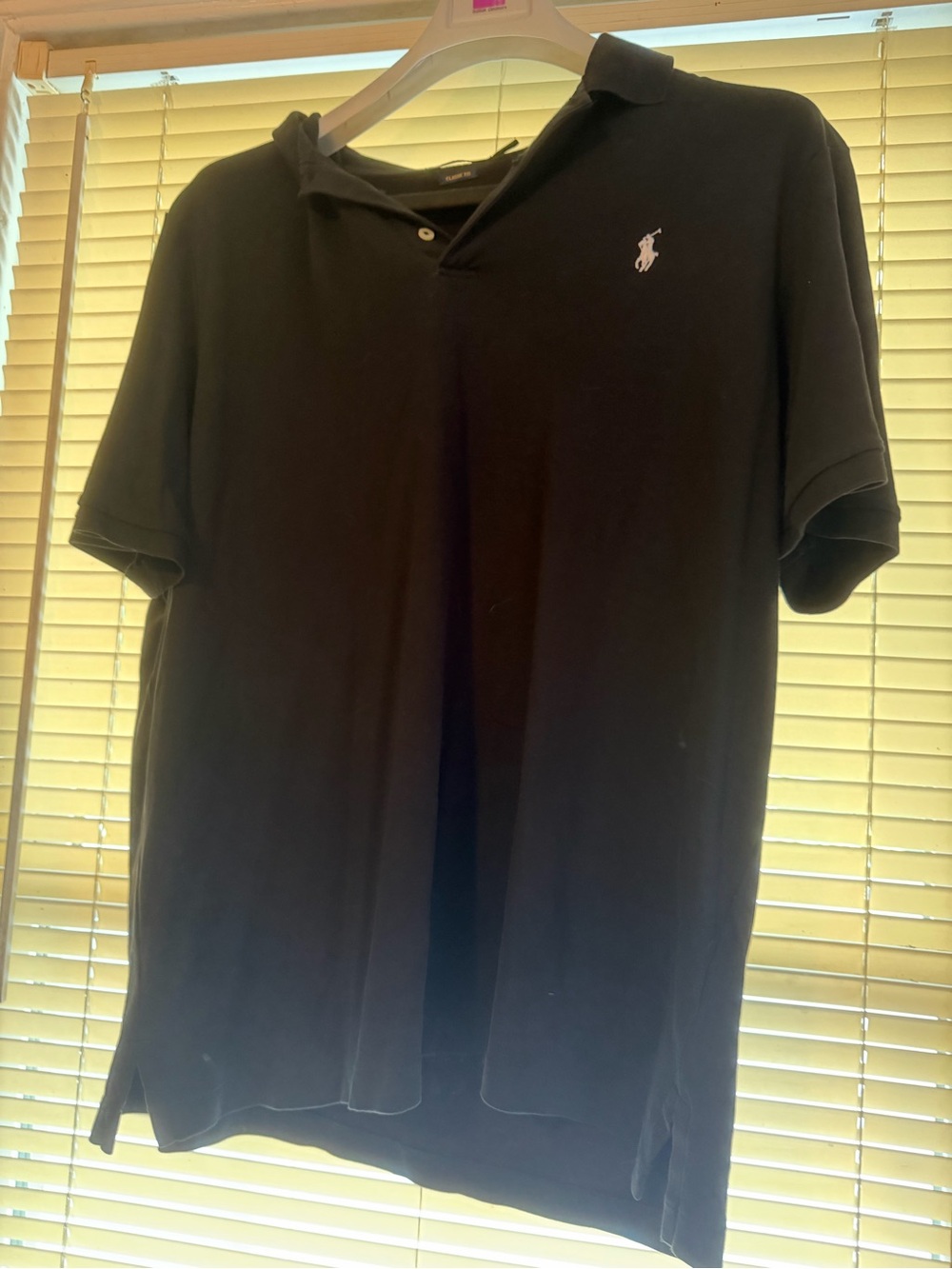 Polo by Ralph Lauren Black Polo with White Pony Logo